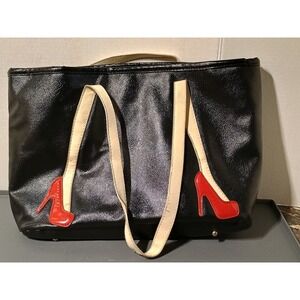Fashion Pumps Shoulder Bag  &  Fioni Red Open Toe Womens Heels Sz 6